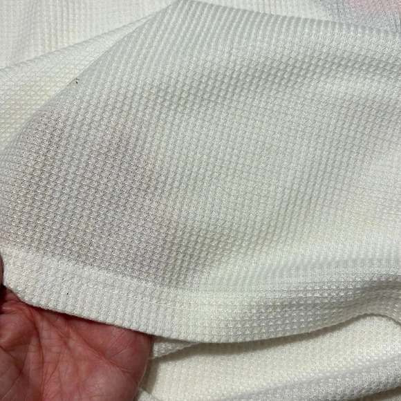 Rolling Stones White Waffle Long Sleeve size M - Picture 9 of 9